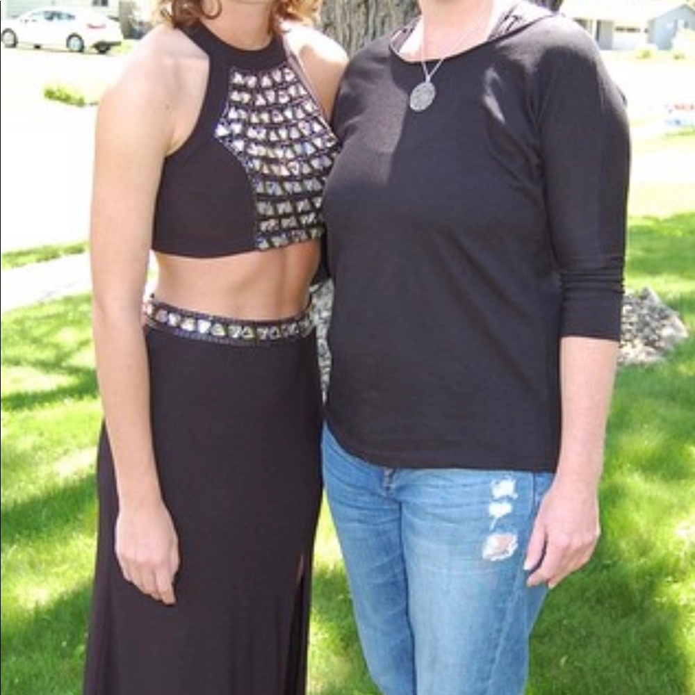 Joanna chen two piece prom dress